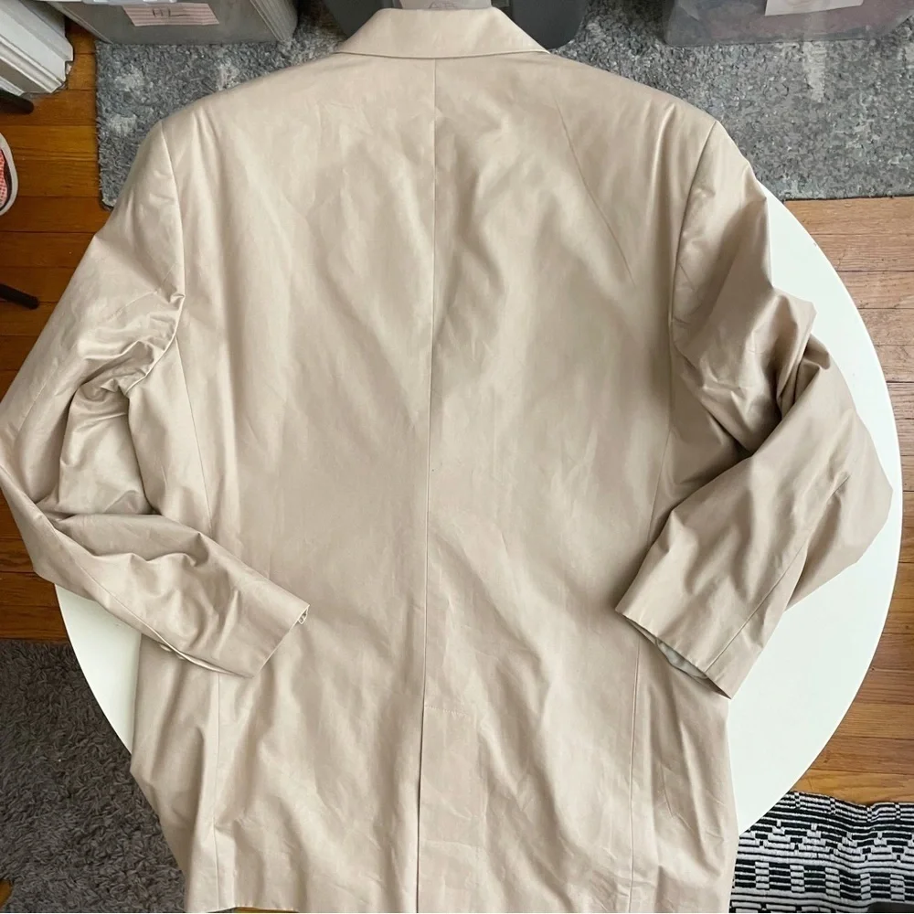 Calvin Klein Men’s Cotton Silk Blend Blazer Jacket Light Khaki Size Large New